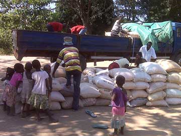 Distribution of food in Northern Karonga